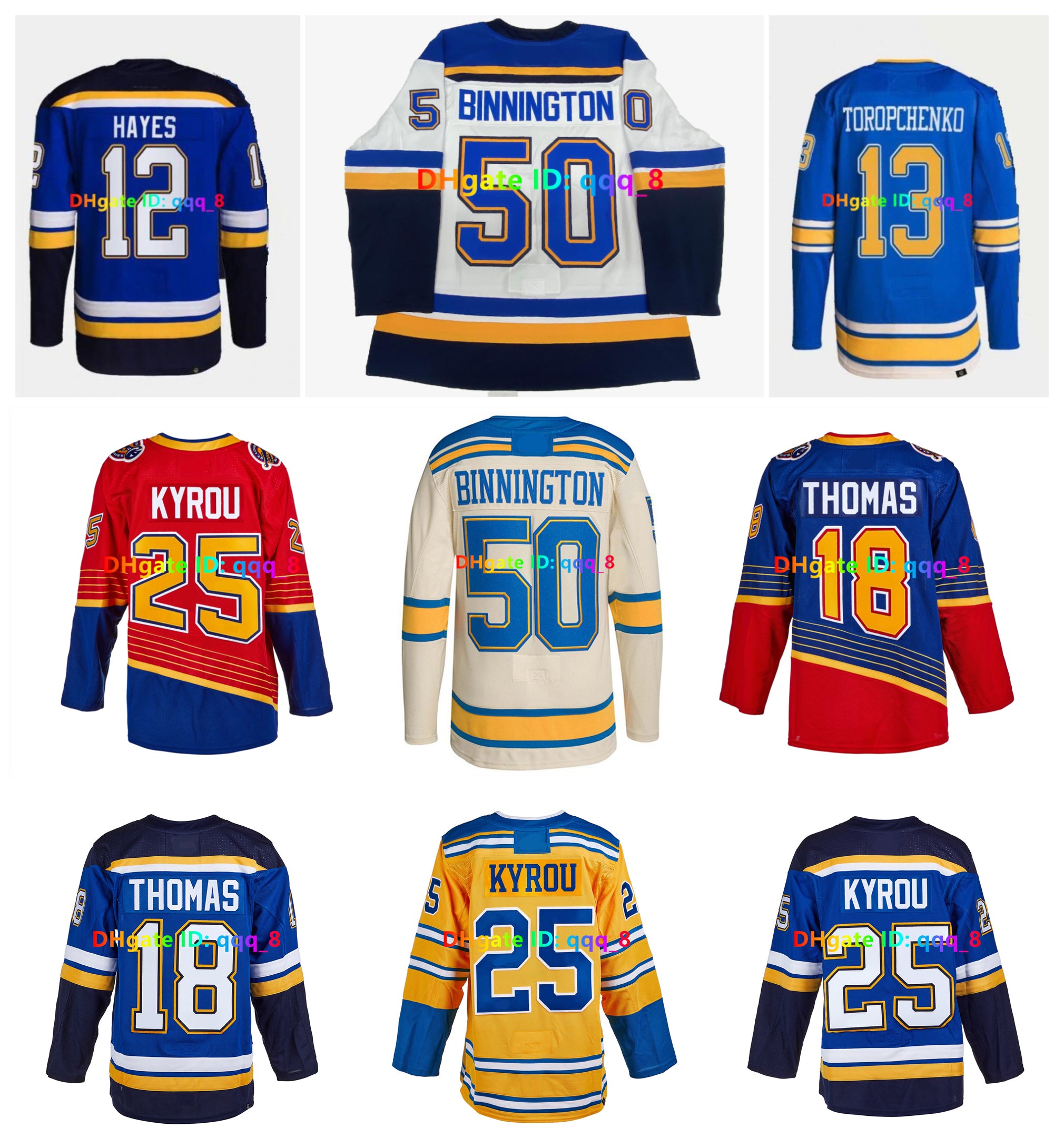 Robert Thomas Holloway St. Blues Winter Classic Hockey Jersey Reverse Retro Binnington Kyrou Philip Broberg Colton Parayko Sundqvist Tage Thompson S