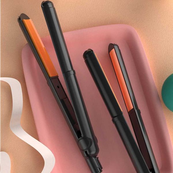 Curved Plate Hair Cruling Irons Ceramic Hair Curler Straightener PTC Heater Crescent Panel Flat Iron Fast Heat Straight StylerXJ241231