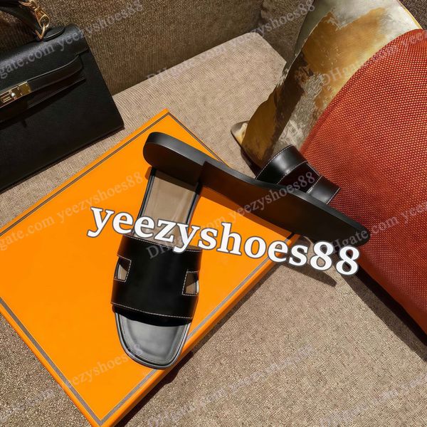 Designer Slipper Leather Ladies Sandals Summer Shoes Fashion Fashion Women Slippers Letter