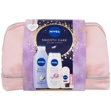 Nivea Zestaw Smooth Care Skincare Moments - Zestaw upominkowy z Sensation 400 ml oraz Diamond i kremem pod prysznic Argan Oil 250 ml oraz antyperspira