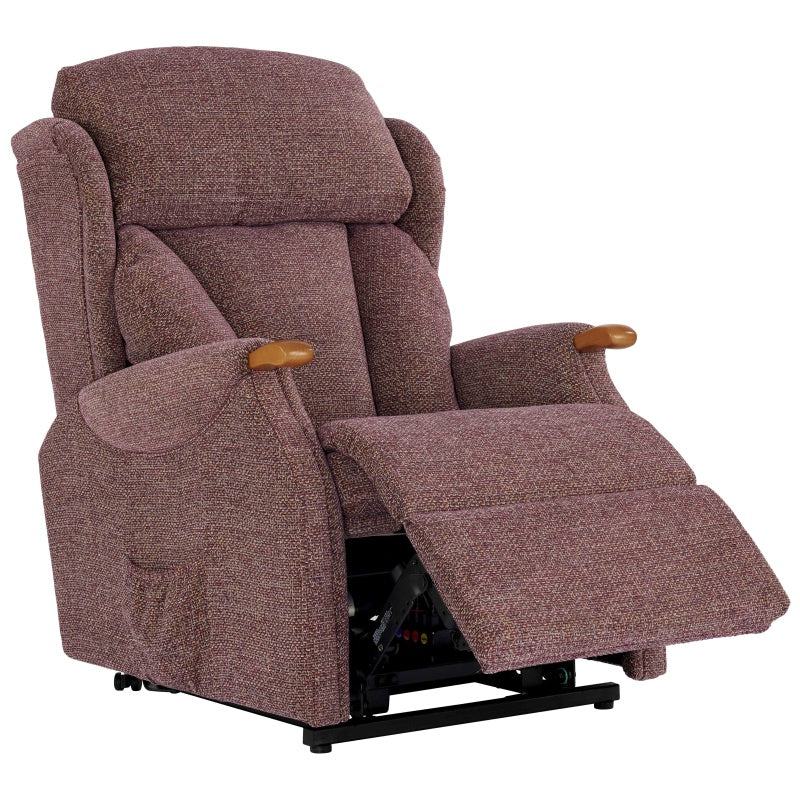 Celebrity Canterbury Petite Rise and Recliner Chair - Aquaclean Fabric - Dual Motor and Adjustable Headrest - Without Knuckles