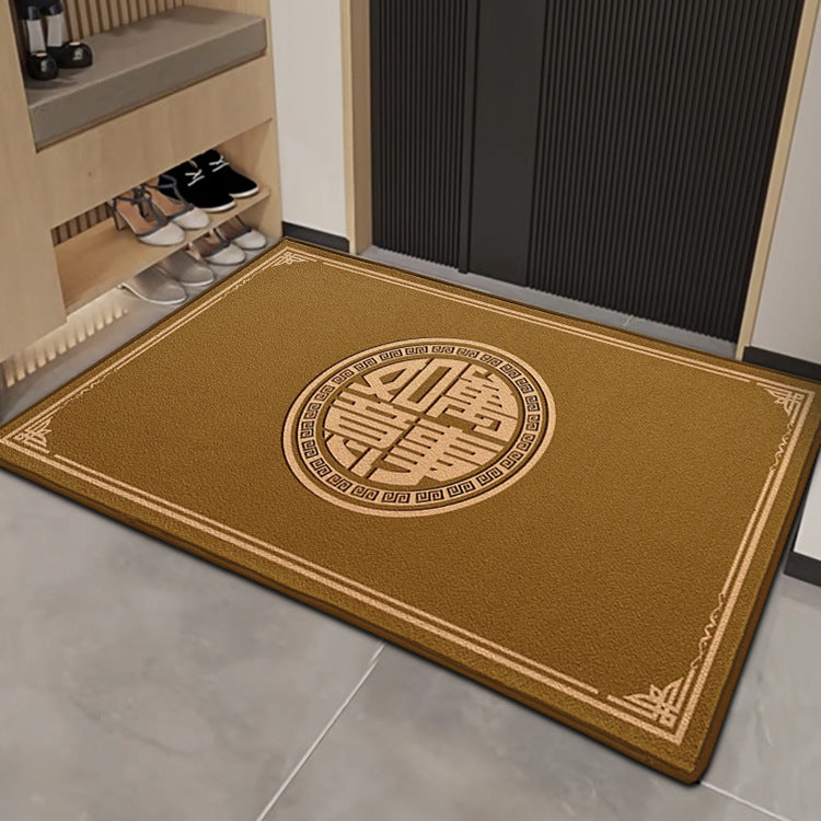 Entrance Door Mats High-grade Loop Velvet Floor Mats Good Luck Entrance Mats