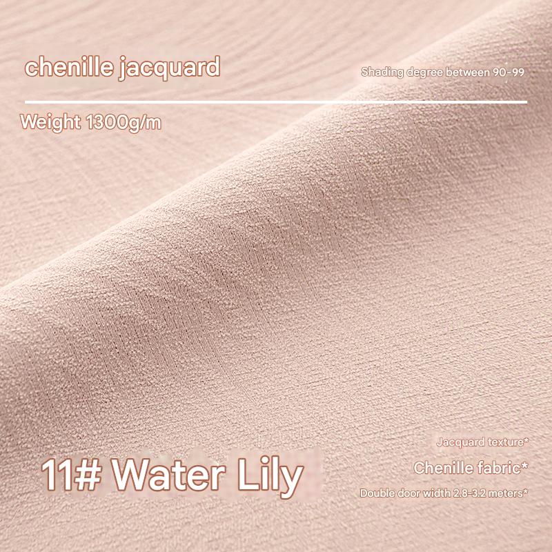 YL-37182 New Chenille Jacquard Curtain High Shading Living Room Bedroom High Temperature Setting Keqiao Curtain Fabric Manufacturer