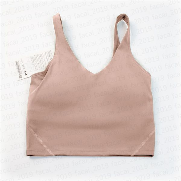 Tanque de sutiã de ioga feminino Summer em forma de U Anel de aço embutido bloco de peito esportes para mulheres com ginástica fitness ioga
