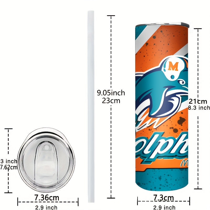 TEMU 1pc 20oz 2d Graphic Printed Mug, Gift For Family & , Portable Stainless Steel Mug With Lid, Mug, Sports Mug, Coffee Mug, Suitable For Home,