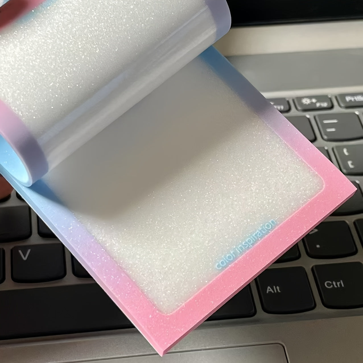 TEMU 100pcs Transparent Frosted Sticky Notes | Waterproof Memo Pads | Aesthetic Removable Adhesive Notes For Journaling, Study, Office, Scrapbooking,