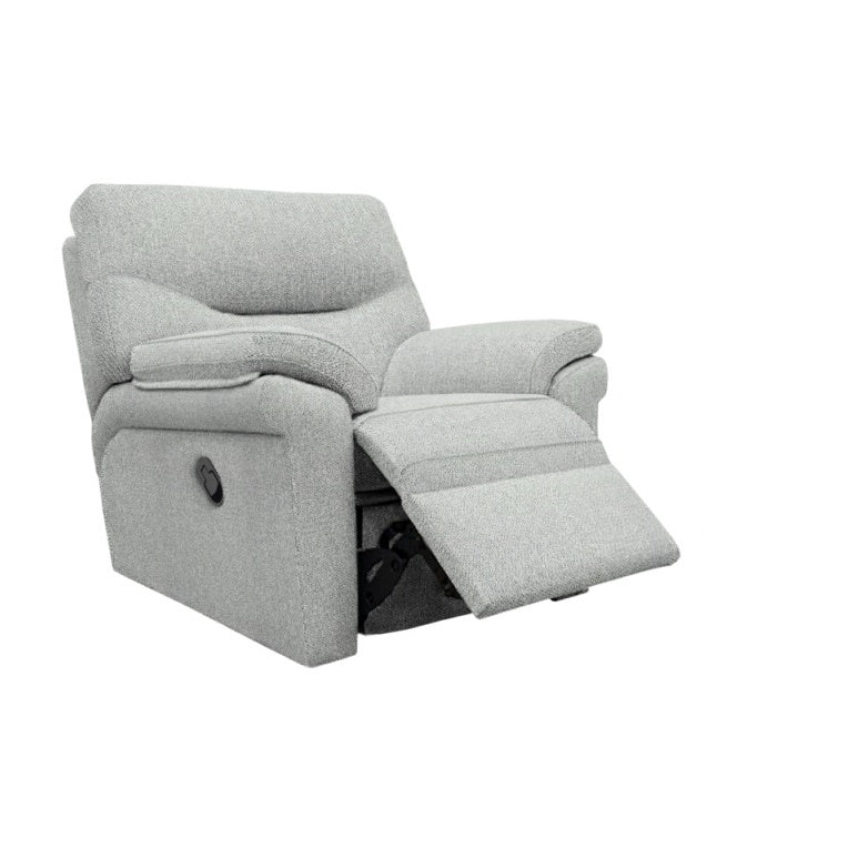 G Plan Seattle Recliner Chair - Leather Grade N - Electric with Lumbar