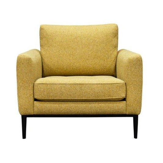 Jay Blades X G Plan Ridley Chair - Body Fabric - Wooden Leg