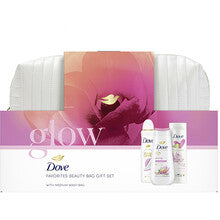 Dove Zestaw upominkowy Beauty Bag Glow Favourites - Zestaw upominkowy z kosmetyczką