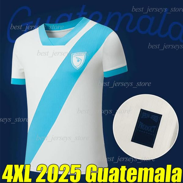 4XL 2025 Guatemala National Team Soccer Jerseys 25-26 LOM CEBALLOS PELEG OSCAR SANTIS Home White Away men kids kit Football Shirts