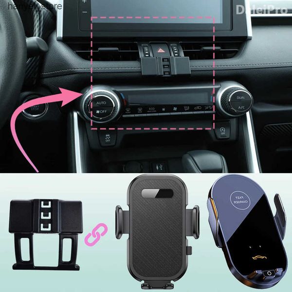 Phone Holders for Toyota RAV4 RAV 2020 2021 2023 Car Stand Charging Special Fixed Base Automotive L240910