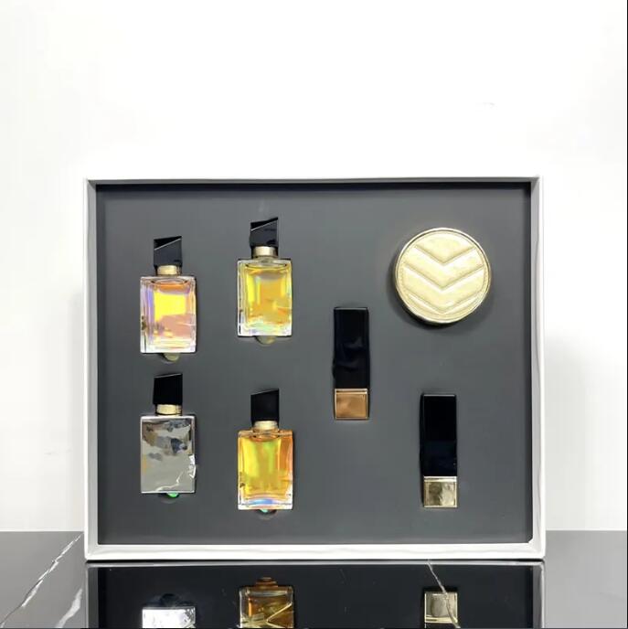 5A 7 in 1 Makeup Gift Set Perfume Cosmetics le cushion liquid foundation Collection Waterproof Cosmetic Matte Lipstick Make Up parfum Kit fast ship