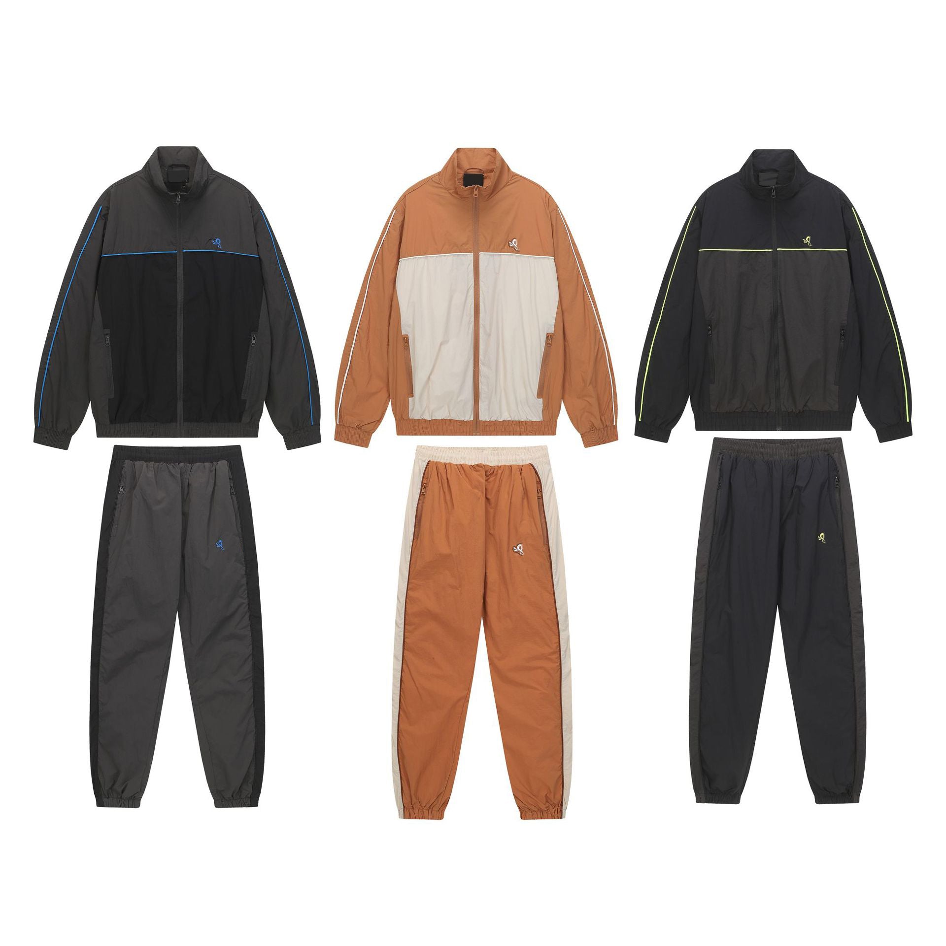 Designer Y2K Men Coats Vintage Black Jacket Pant Set Hoodie Outerwear Winner Casual Oversized Mens Hip Hop Street Pants Cotton Hoodies Tracksuits Co