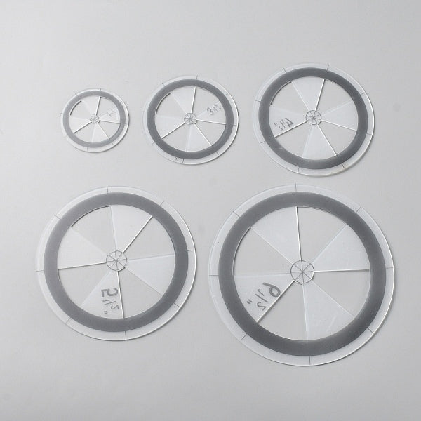 Plantilla de círculo de acolchado de acrílico