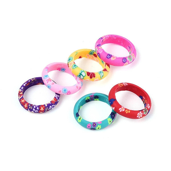 Handmade Polymer Clay Finger Rings