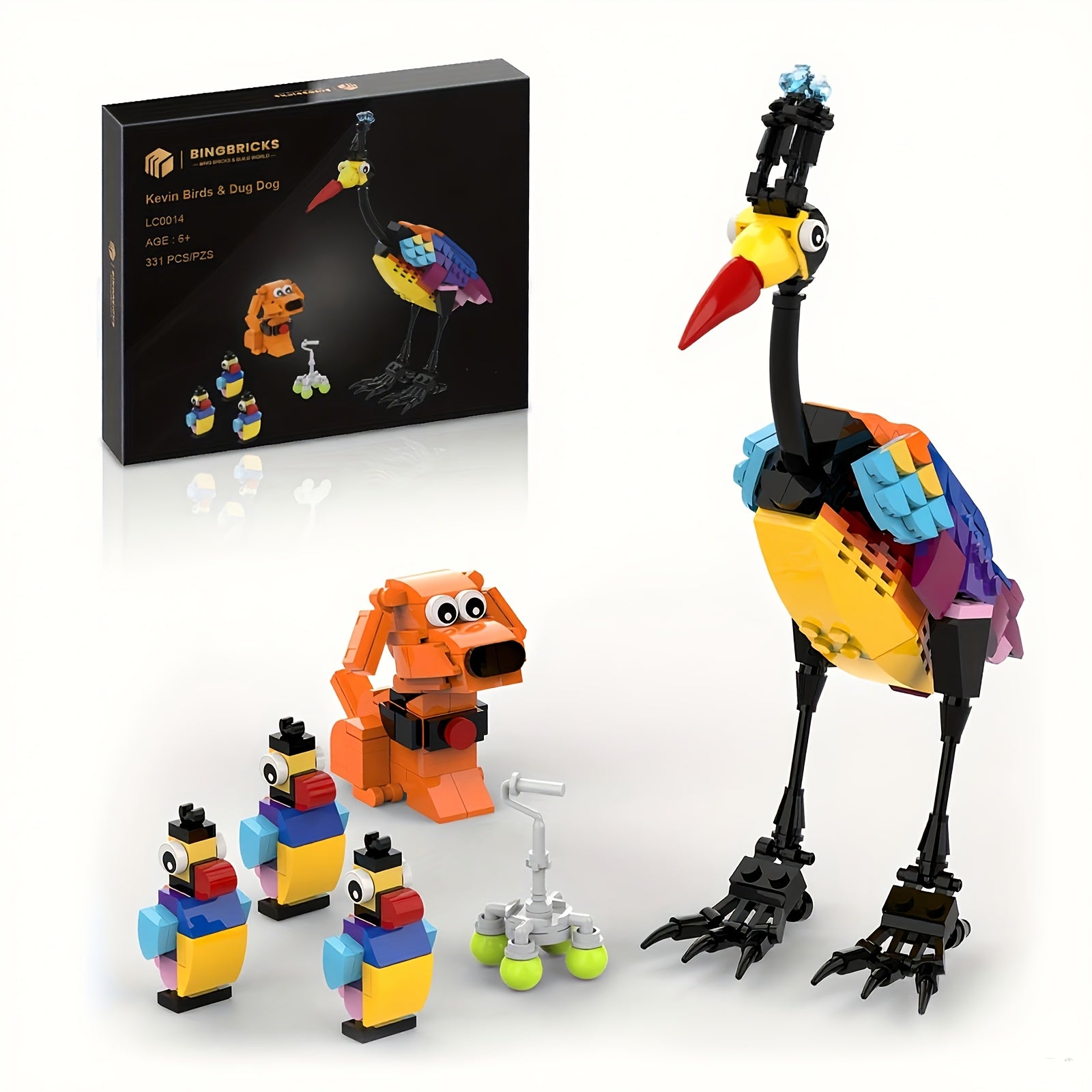 TEMU 331pcs Bird And Dog Building Block Collection, Creative Toys, Desktop Decorations, Easter Gifts-thanksgiving Gifts-birthday Gifts