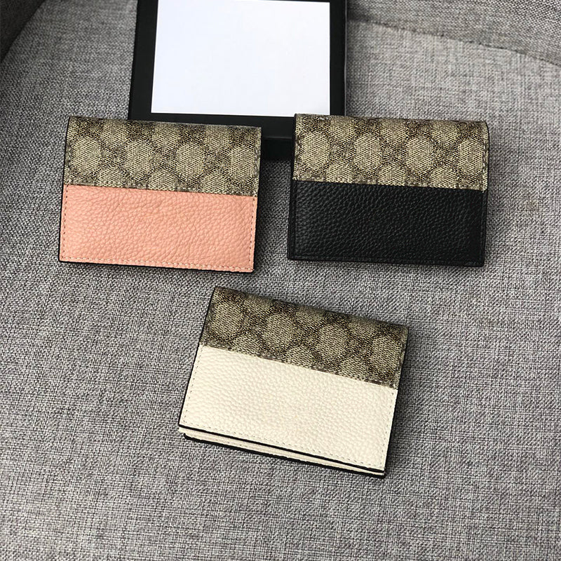10A Designer wallet luxury Card Holder Mini Wallet cardholder Genuine Fashionable retro wallet women with original box coin purse Passport folder me