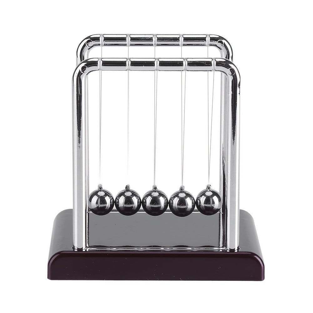 TEMU Cradle Balance Balls, Swinging Kinetic Balls, Educational Physics Pendulum Desktop Ornament, Energy Demonstrator, Suitable For Home And Office