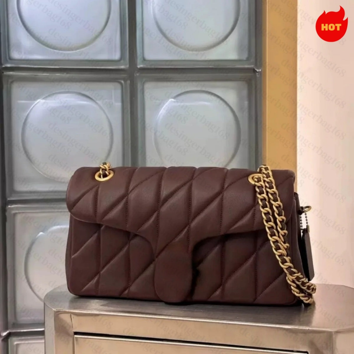 Designer Bag Quilted Shoulder Bag Womens Man Messenger Bag Tote bag Handbag Real Leather Baguette Mirror High Quality Square Crossbody bag Fashion B