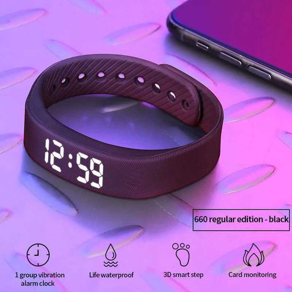 High Quality W5SV smart bracelet vibration Al Clock Rnder sleep monitoring 24-hour foot pedal charging bracelet O241114