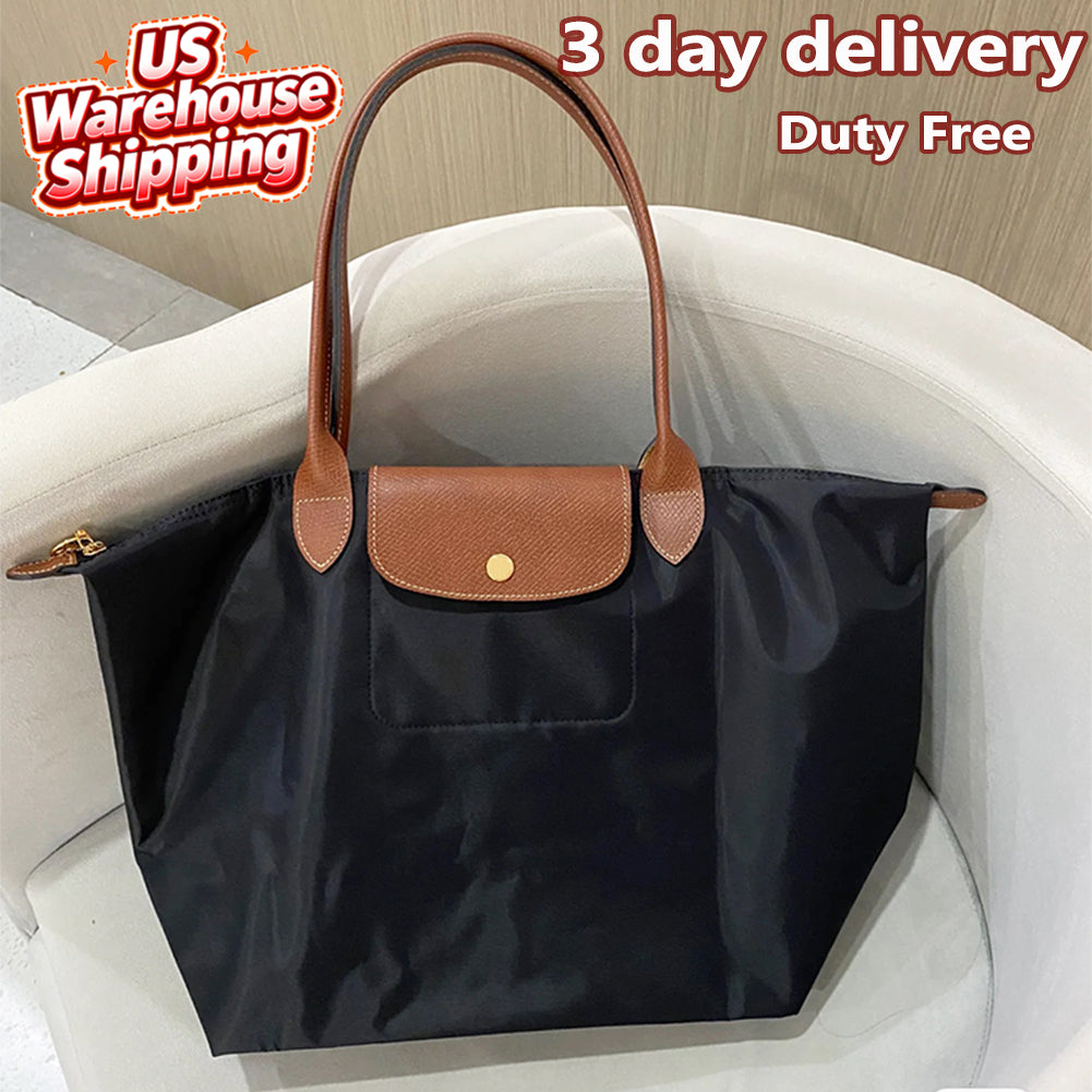 Designer Bag Luxury Nylon Tote Bag Shoulder Bag Fashion Women&#039;s Nylon lightweight handbag Purse Dark blue Large capacity tote bag Beach bag Hig