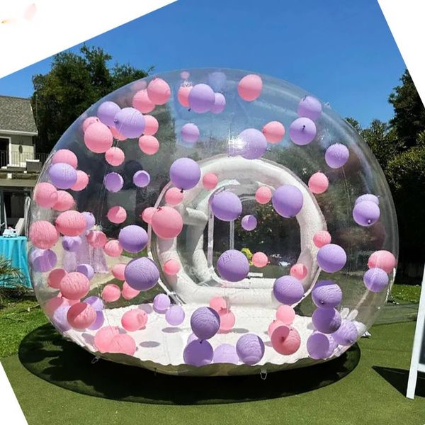 Ship to Door Outdoor Activities Clear Inflatable Bubble Tent Bounce Dome House for Wedding Party Camping