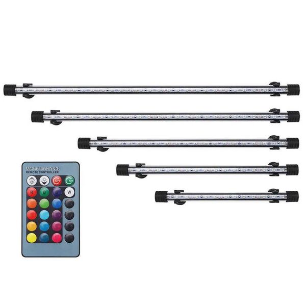 Remote control RGB aquarium diving lamp dimmable waterproof LED fish tank fish tank lamp fish tank aquarium lighting Z250205