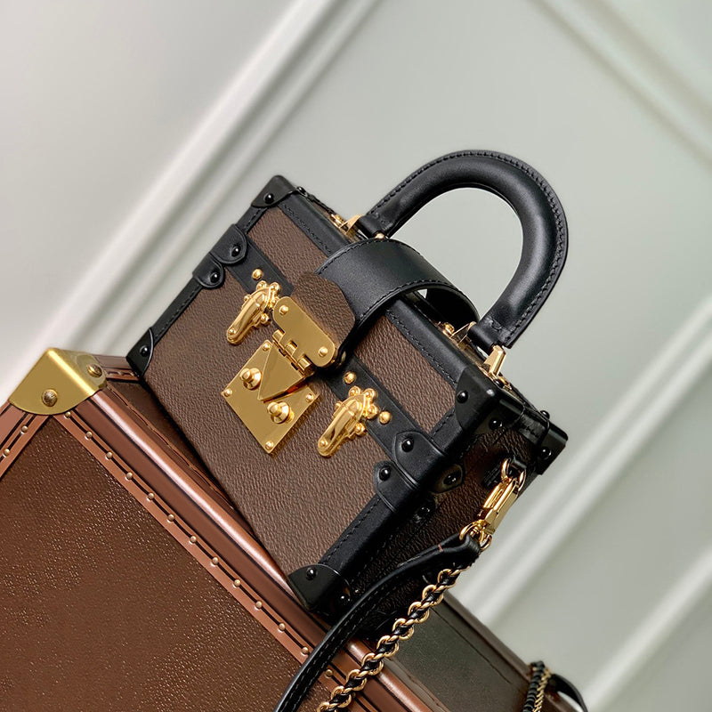 Designer Shoulder Bag Luxury Box Bag 10A Mirror quality Top Quality Trunk Bag Genuine Leather Underarm Bag Canvas Handbag With Box L251