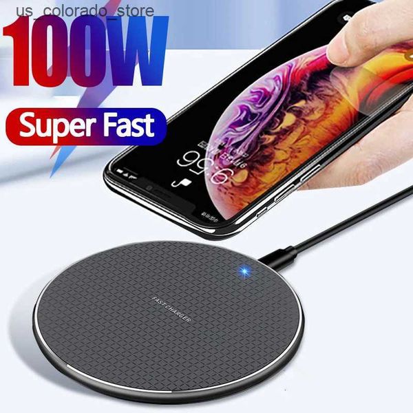 Wireless Chargers 100W Wireless Charger for iPhone 12 11 Xs Max X XR 8 Plus Fast Charging Pad for Ulefone Doogee Samsung Note 9 Note 8 S10 P