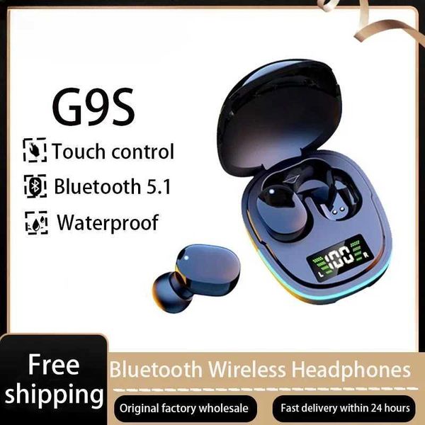Cell Phone Earphones G9S TWS Wireless Bluetooth Earphones 5.0 Earphones Bluetooth Sport Built in Earphones with Microphone Suitable for iPho