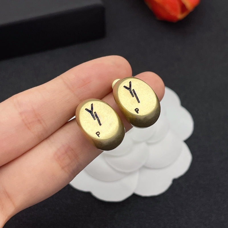 Designer Earrings Gold and Silver Colors Vintage Distressed Earrings Suitable for Both Men and Women Luxurious Earrings Ideal As A Holiday Gift High