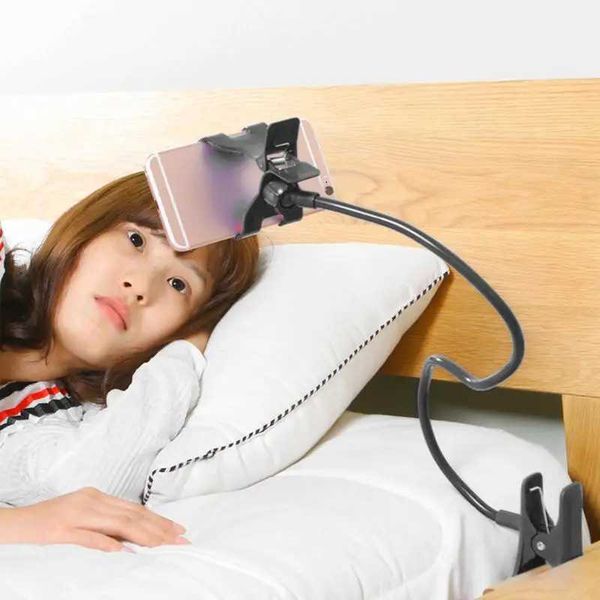 Cell Phone Mounts Holders Lazy Stand Gooseneck Flexible Bedside Table Clip Smartphone H241015