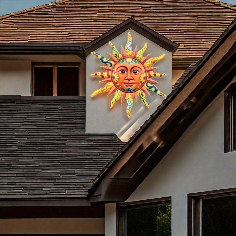 TEMU Sports Fan Outdoor New Year Metal Wall Decor- Bright Outdoor Decoration- Happy New Year Indoor Sunlight Home Garden