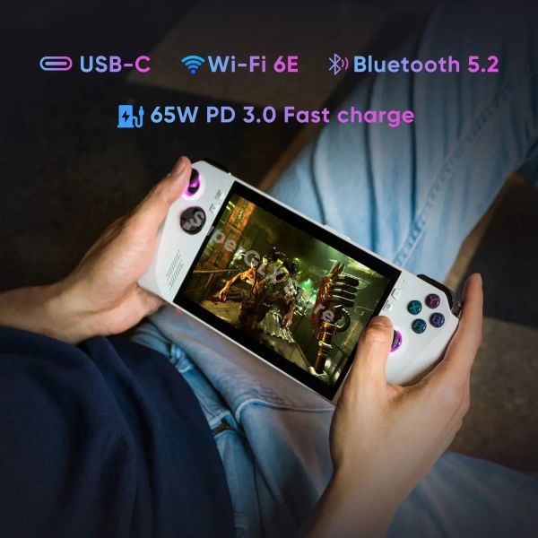 Original ASUS ROG Ally 7&quot; 120Hz FHD IPS 1080p Gaming Handheld - AMD Ryzen Z1 Extreme Processor - 512GB - Windows 11 Home - White