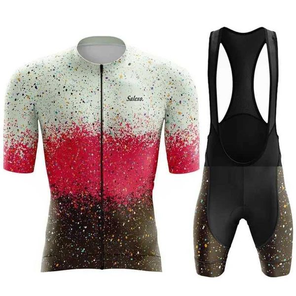 Cycling Jersey Sets Mens Cycling Clothing Set Short Sleeve Jersey Mountain Bike Uniform Summer Salexo Cycling Jersey H241214