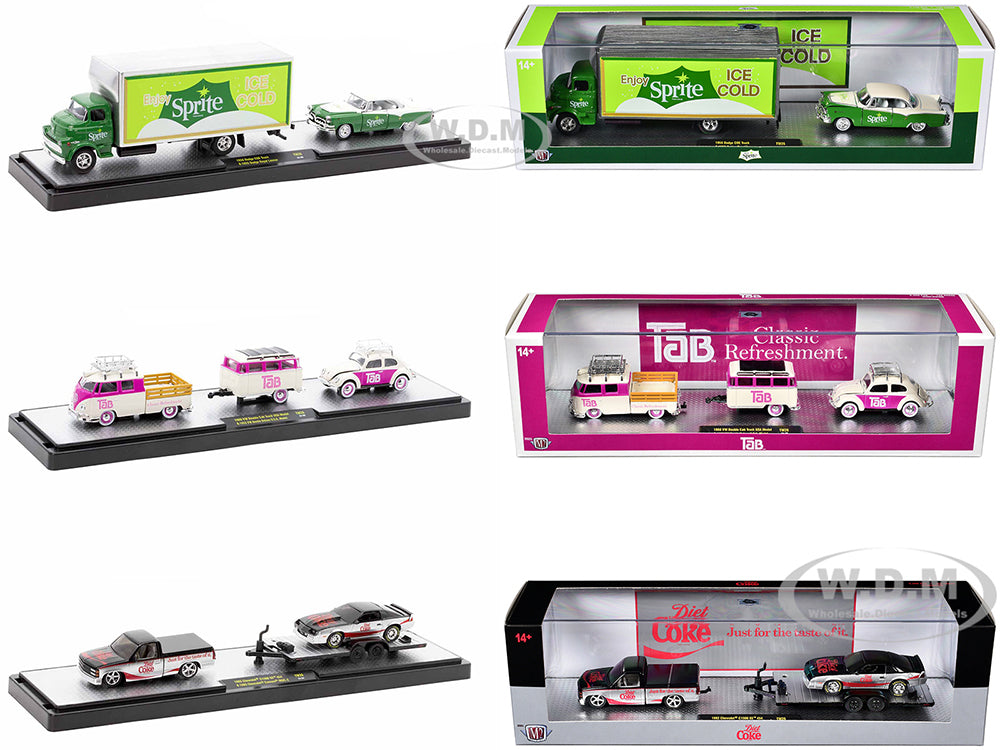 Auto Haulers "Soda" Set of 3 pieces Release 26 Limited Edition to 9600 pieces Worldwide 1-64 Diecast Models by M2 Machines