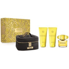 Versace Yellow Diamond Gift Set Edt 90 Ml, Body Lotion 100 Ml, Shower Gel 100 Ml And Cosmetic Bag