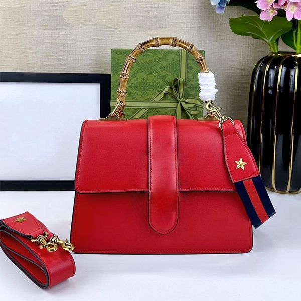 Designer Bag Banquet Bag Diana Bags Handbag Womens Bamboo Bags Fashion Red Shoulder Bags Cross Shoulder Flip Bags Luxury Leather Lady Bags W