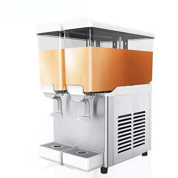 Commercial Juicer Beverage Machine Transparent Juicer Maker Hot- Cold Drink Machine Automatic 2 Cylinder Milk Tea Restaurant220V
