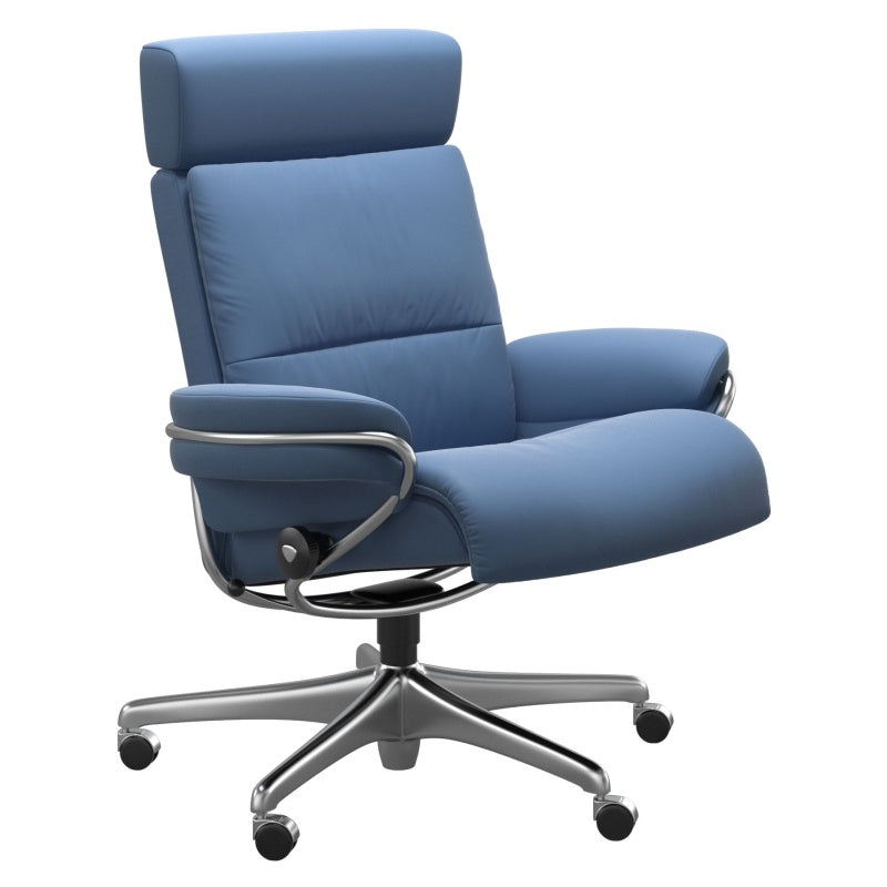 Stressless Tokyo Office Chair With Adjustable Headrest - Noblesse Leather