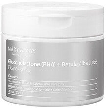 Mary & may Gluconolacton PHA + Betula Alba Juice Cleansing Pad – 70 Stück
