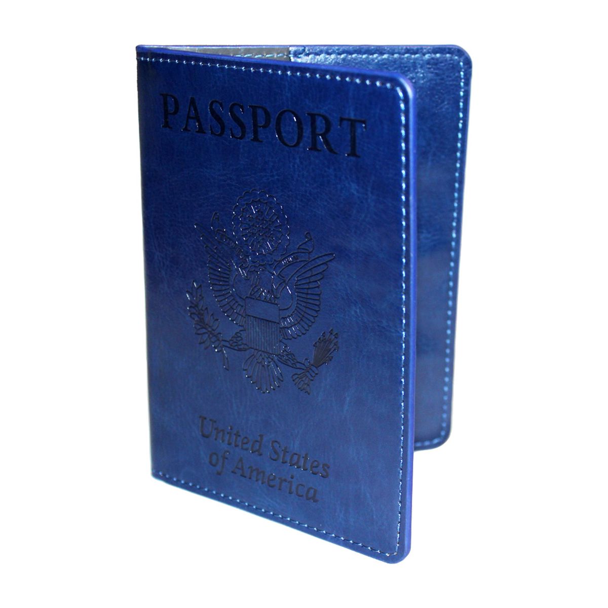 Fenzer™ Passport Holder Wallet, Vaccine Card, Leather Cover - Dark Blue Passport Vaccine Card Holder