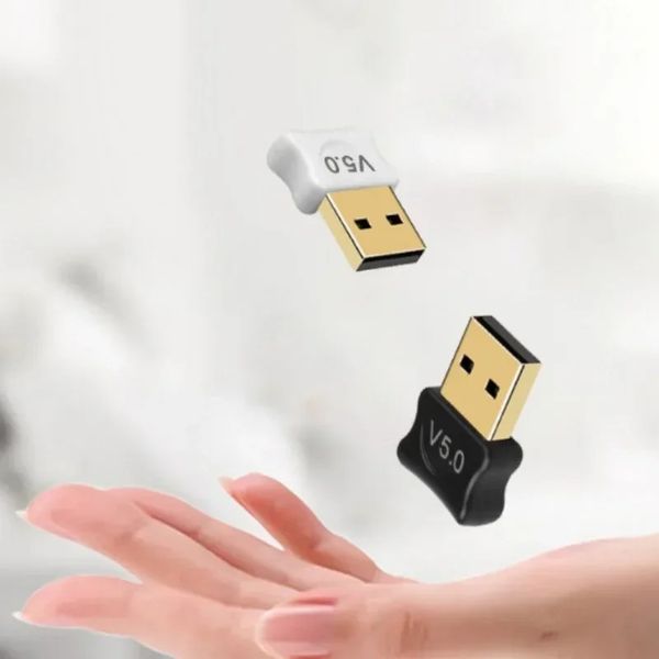 2024 Drive Free Adapter Bluetooth 5.0 Music Audio Receiver for PC Laptop Mouse Keyboard USB Transmitter