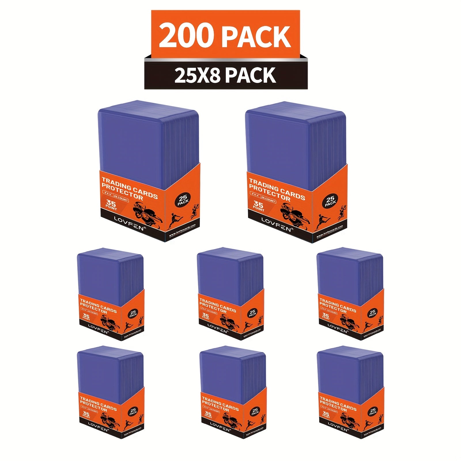 TEMU 200ct Top Loader Lovfen 3 "x 4", Baseball Card Protective Case Hard Plastic, Used With Trading Card Sports Card Holder, Suitable For Collection,