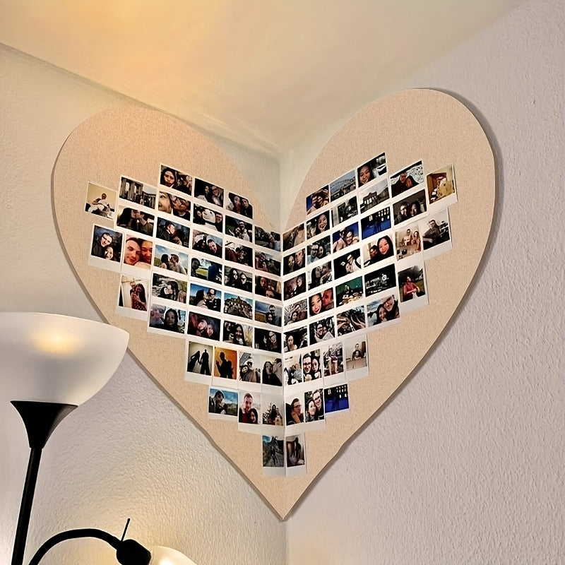 TEMU [heart-shaped Felt -photo Frame ] 25 * 19. I Photo Wall With Message Zone | Instagrammable Home Decor & Gift For Love-- [ If The Size Is