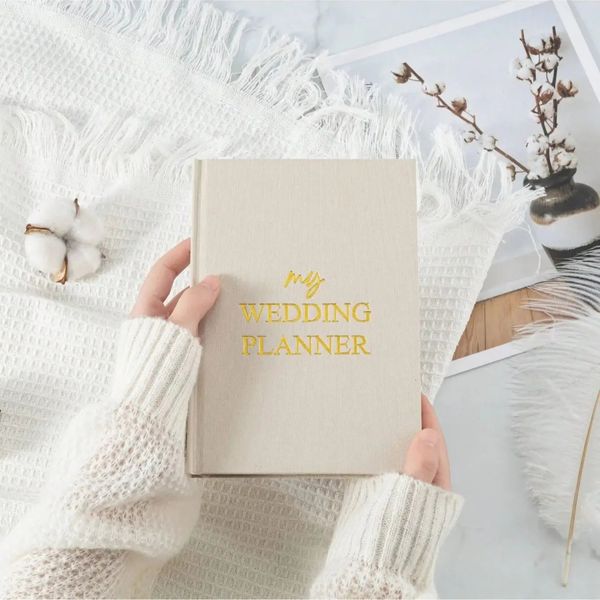 1pc Hardcover Notebook -The Wedding Planner Checklist A Portable Guide To Organizing Your Dream WeddingPlan The Ideal Wedding 250103
