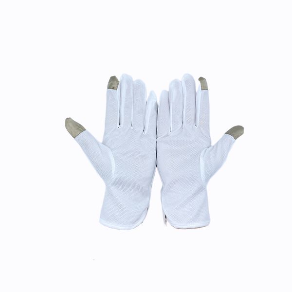 Supplied manufacturer Polyester touch screen plastic gloves Spot goods