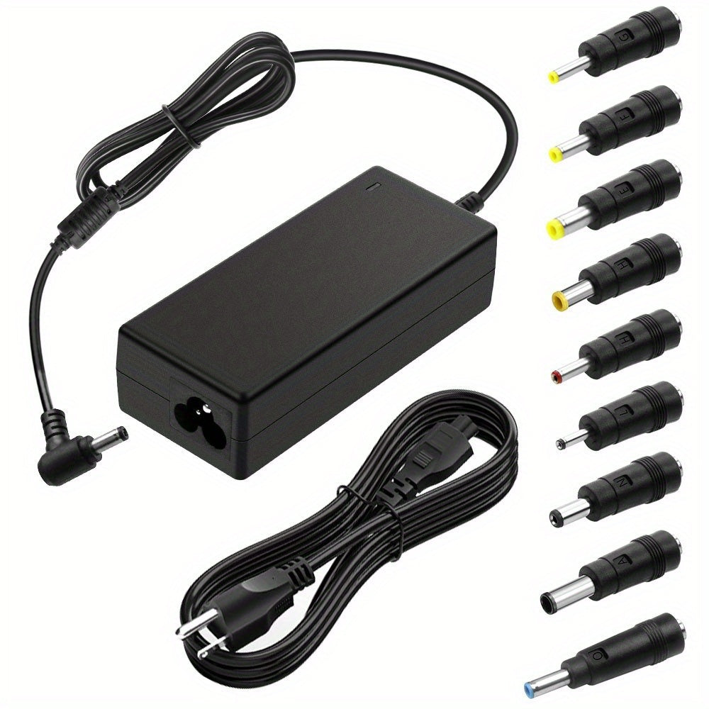 TEMU 65w Laptop Charger, 19v 3.42a Power Adapter, Monitor Power Adapter, With 9 Connectors, Compatible With Devices, Laptop-monitor-speaker.