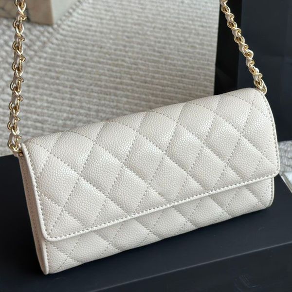 Designer bag Wallets Black sheepskin Caviar Leather Wallet Classic Crossbody Bags card holder Handbags Luxurys Purse Card Women Ccredit card