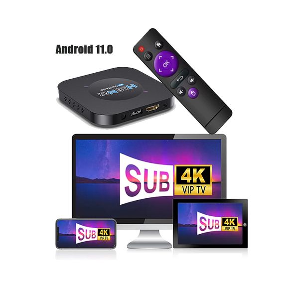 4K FHD for 3 Devcice IOS lXTRAM Smart Android TV BOX Rockchip RK3318 Android 11.0 Set Top Box